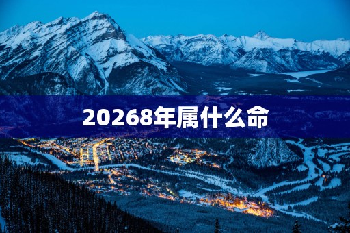 20268年属什么命
