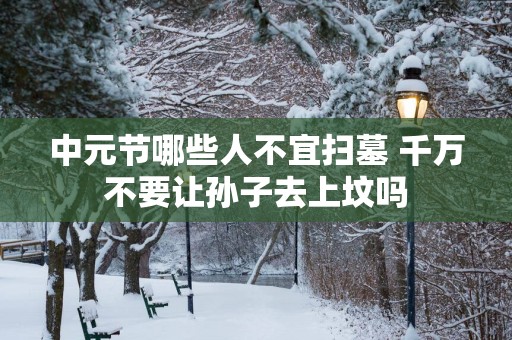 中元节哪些人不宜扫墓 千万不要让孙子去上坟吗