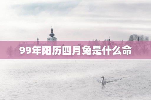 99年阳历四月兔是什么命