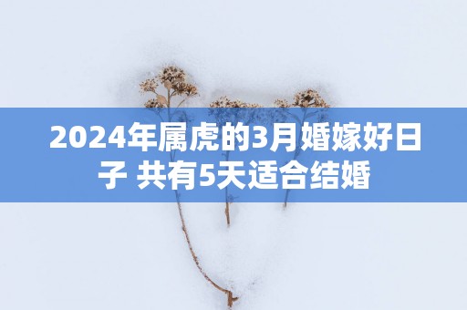 2025年属虎的3月婚嫁好日子 共有5天适合结婚