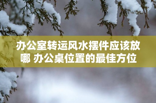 办公室转运风水摆件应该放哪 办公桌位置的最佳方位