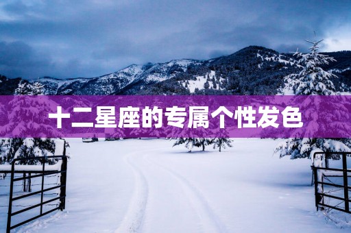 十二星座的专属个性发色