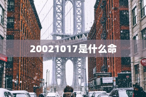 20021017是什么命