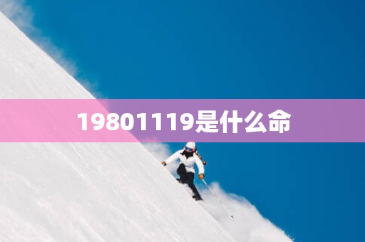 19801119是什么命