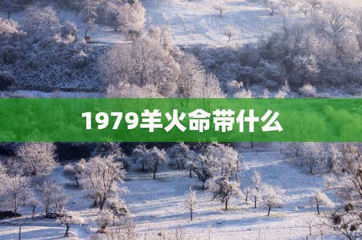 1979羊火命带什么