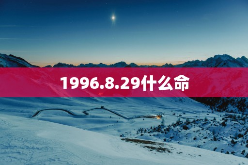 1996.8.29什么命