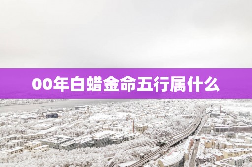 00年白蜡金命五行属什么