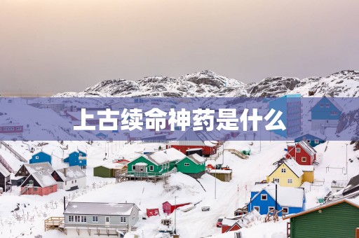 上古续命神药是什么