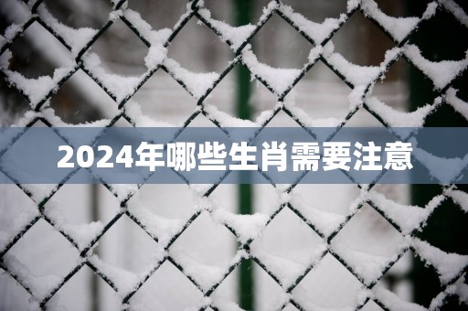 2025年哪些生肖需要注意