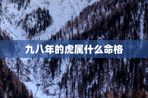 九八年的虎属什么命格