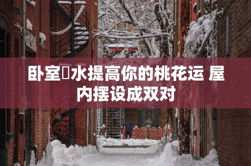 卧室風水提高你的桃花运 屋内摆设成双对