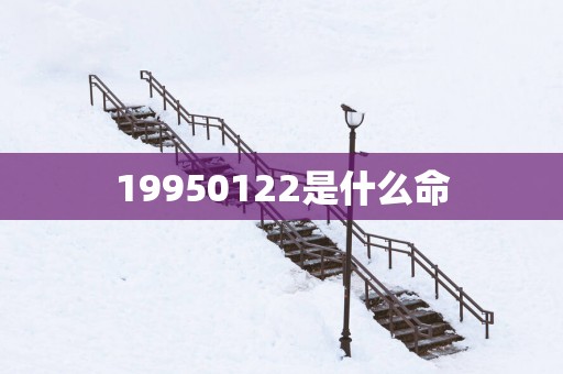 19950122是什么命