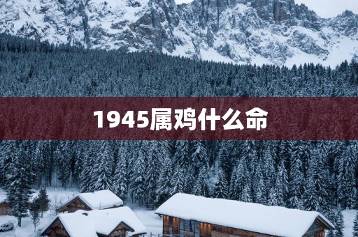 1945属鸡什么命