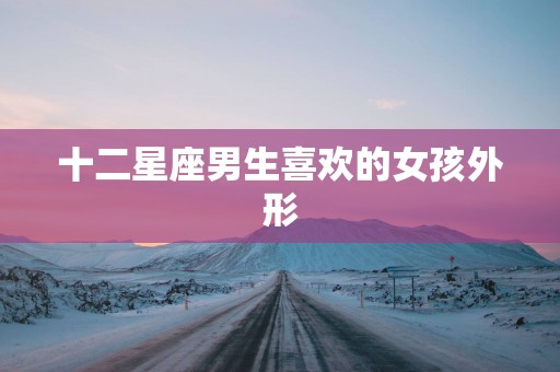 十二星座男生喜欢的女孩外形