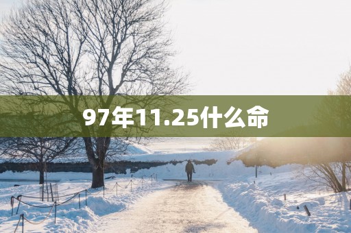97年11.25什么命