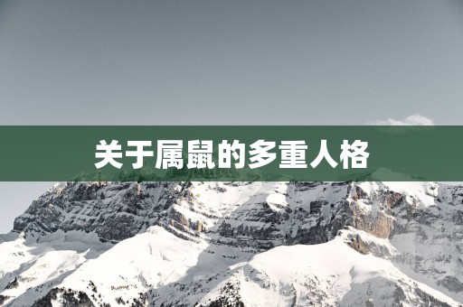 关于属鼠的多重人格