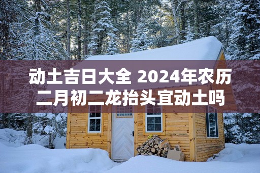 动土吉日大全 2025年农历二月初二龙抬头宜动土吗