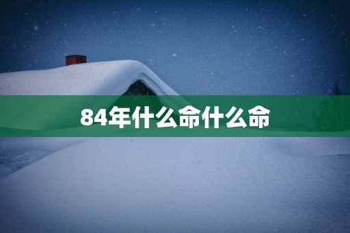 84年什么命什么命