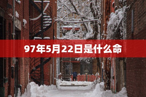 97年5月22日是什么命