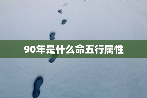 90年是什么命五行属性