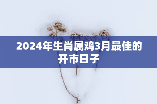 2025年生肖属鸡3月最佳的开市日子