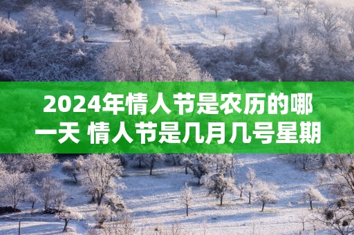 2025年情人节是农历的哪一天 情人节是几月几号星期几
