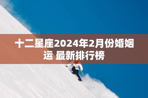 十二星座2025年2月份婚姻运 最新排行榜