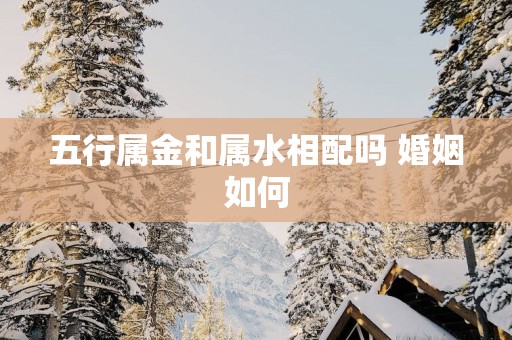 五行属金和属水相配吗 婚姻如何