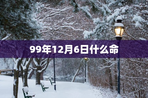 99年12月6日什么命