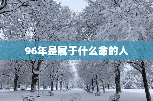 96年是属于什么命的人