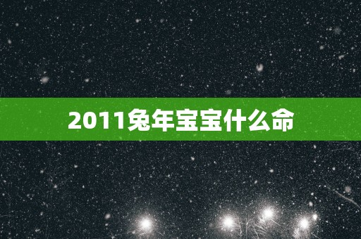 2011蛇年宝宝什么命