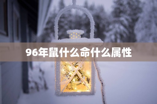 96年鼠什么命什么属性