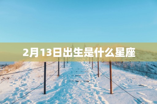 2月13日出生是什么星座