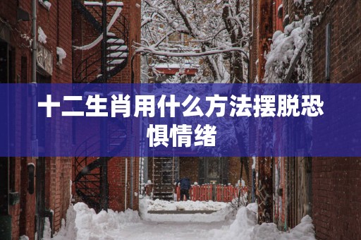 十二生肖用什么方法摆脱恐惧情绪