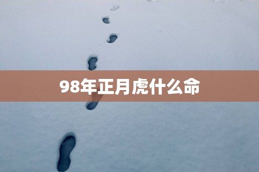 98年正月虎什么命