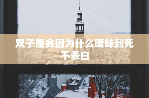 双子座会因为什么暧昧到死不表白