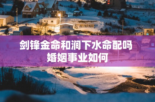 剑锋金命和涧下水命配吗 婚姻事业如何