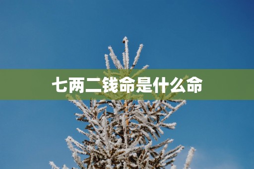 七两二钱命是什么命