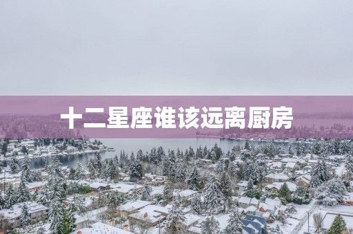 十二星座谁该远离厨房