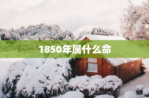 1850年属什么命