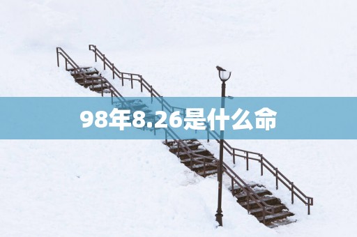 98年8.26是什么命