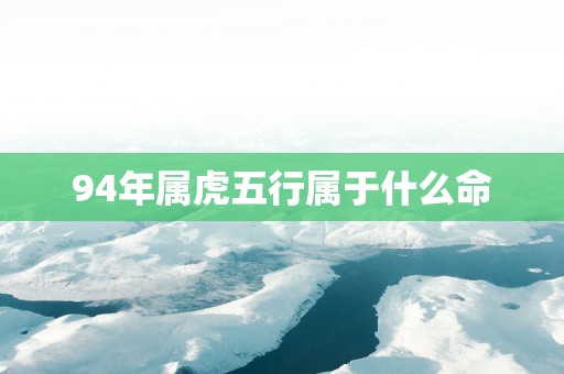 94年属虎五行属于什么命