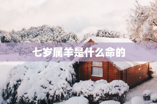 七岁属羊是什么命的