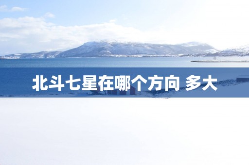 北斗七星在哪个方向 多大