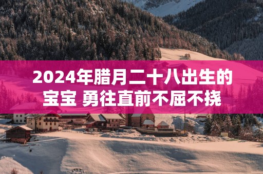 2025年腊月二十八出生的宝宝 勇往直前不屈不挠