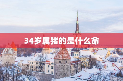 34岁属猪的是什么命