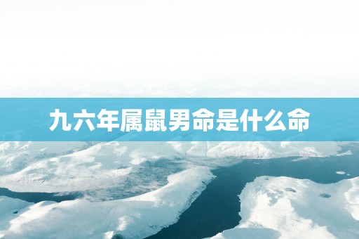 九六年属鼠男命是什么命