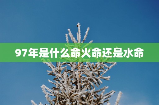 97年是什么命火命还是水命