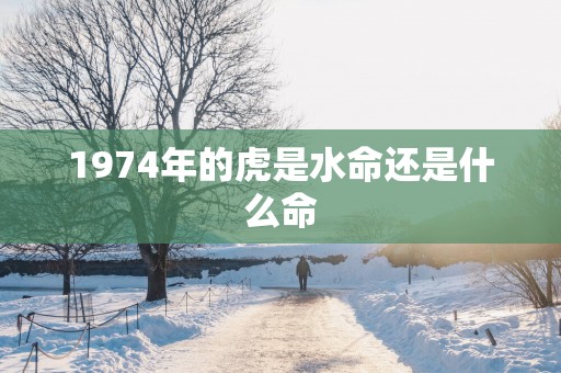 1974年的虎是水命还是什么命
