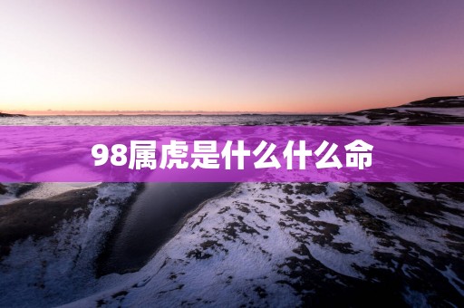 98属虎是什么什么命